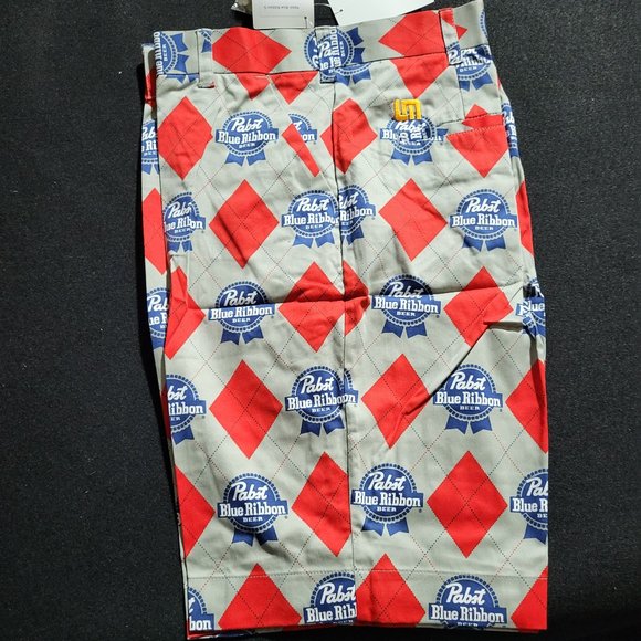 Loudmouth PBR Golf Shorts 34 - Picture 1 of 2